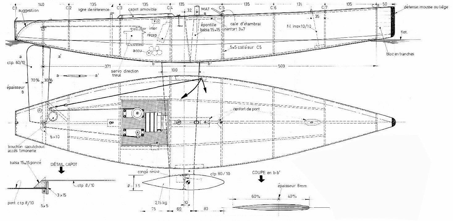 Vela RC - Plantas de veleiros de radio controle para ...